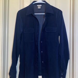 Allison Taylor navy blue cardigan button-down, one size